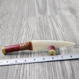 Shotgun Shell Handle Bone Blade Ornamental Knife #3240 Mountain Man Knife z