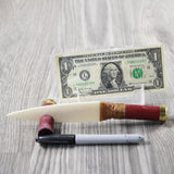 Shotgun Shell Handle Bone Blade Ornamental Knife #3240 Mountain Man Knife z