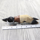Deer Foot Handle Obsidian Blade Ornamental Knife #7750  Mountain Man Knife