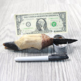 Deer Foot Handle Obsidian Blade Ornamental Knife #7750  Mountain Man Knife