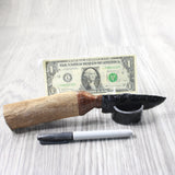Hair-on Deer Bone Handle Obsidian Blade Ornamental Knife #7250  Mountain Man Knife