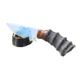 Springbok Horn Handle Opalite Blade Ornamental Knife #6250     Mountain Man Knife
