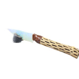 Cholla Cactus Wood Handle Opalite Blade Ornamental Knife #7550     Mountain Man Knife