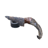 Goat Horn Handle Stone Blade Ornamental Knife #9644 Mountain Man Knife