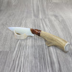 Deer Antler Handle Opalite Blade Ornamental Knife #2244 Mountain Man Knife