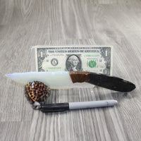 Orthoceras Fossil Handle Opalite Blade Ornamental Knife #0344 Mountain Man Knife