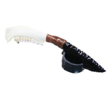 Deer Jaw Handle Obsidian Blade Ornamental Knife #8345 Mountain Man Knife