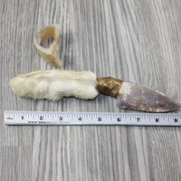 Rabbit Foot Handle Stone Blade Ornamental Knife #2745 Mountain Man Knife