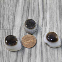 3 Agate Eyes   #1842 Naturally Formed