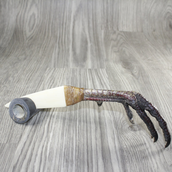 Turkey Foot Handle Bone Blade Ornamental Knife #13-142 Mountain Man Knife