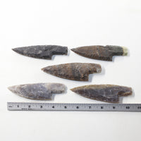 5 Stone Ornamental Knife Blades  #053-1  Mountain Man Knife