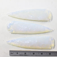 3 Opalite Ornamental Spearheads  #373-2  Arrowhead