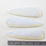 3 Opalite Ornamental Spearheads  #373-2  Arrowhead