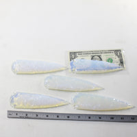 5 Opalite Ornamental Spearheads  #203-1  Arrowhead