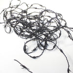 10 Yards of Leather Barbed Wire Antique Black Color  #1041
