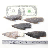 5 Small Stone Ornamental Knife Blades  #973-2  Mountain Man Knife