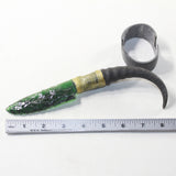 Springbok Horn Handle Glass Blade Ornamental Knife #1841 Mountain Man Knife