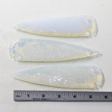 3 Opalite Ornamental Spearheads  #103-1  Arrowhead