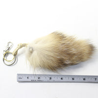 1 Badger Tail Keyring #943-2  Taxidermy Keychain Tassel Bag Tag