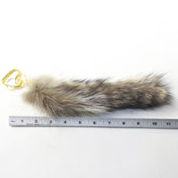 1 Raccoon Tail Keyring #973-2  Taxidermy Keychain Tassel Bag Tag