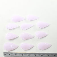 10 Pink Glass Ornamental Arrowheads  #8335  Arrowhead