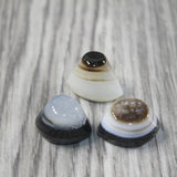 3 Agate Eyes   #5343 Naturally Formed