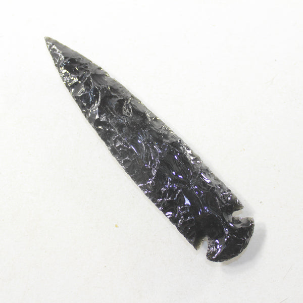 1 Obsidian Ornamental Spearhead  #4839  Arrowheads