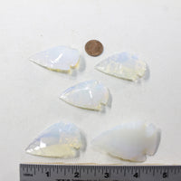 5 Large Opalite Ornamental Arrowheads  #463-1  Arrowhead