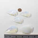 5 Large Opalite Ornamental Arrowheads  #463-1  Arrowhead