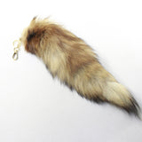 Red Fox Tail Keyring #903-2  Taxidermy Keychain Tassel Bag Tag