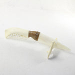 Deer Jaw Handle Bone Blade Ornamental Knife #1837 Mountain Man Knife