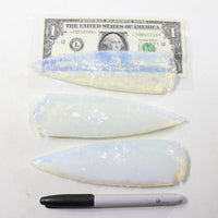 3 Opalite Ornamental Spearheads  #2738  Arrowhead