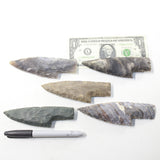 5 Stone Ornamental Knife Blades  #973-2  Mountain Man Knife