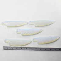 5 Opalite Ornamental Knife Blades  #7842 Mountain Man Knife