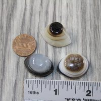 3 Agate Eyes   #5343 Naturally Formed