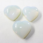 3 Opalite Hearts Combined Weight of  231 Grams #2341 Gemstone Hearts