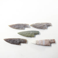 5 Stone Ornamental Knife Blades  #623-1  Mountain Man Knife