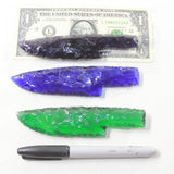 3 Glass Ornamental Knife Blades  #0335