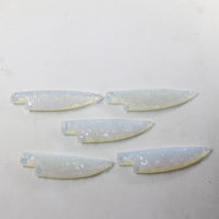 5 Opalite Ornamental Knife Blades  #7842 Mountain Man Knife