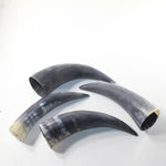 4 Raw Unfinished Cow Horns #5630 Natural Colored z
