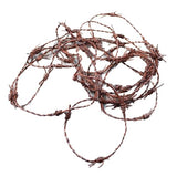 5 Yards of Leather Barbed Wire Antique Brown Color  #5861