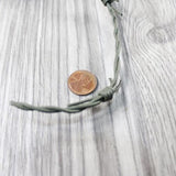 5 Yards of Leather Barbed Wire Gray Color  #515d  x