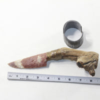 Grapevine Wood Handle Stone Blade Ornamental Knife #31630 Mountain Man Knife
