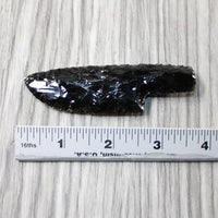 1 Small Obsidian Ornamental Knife Blade  #234-1  Mountain Man Knife