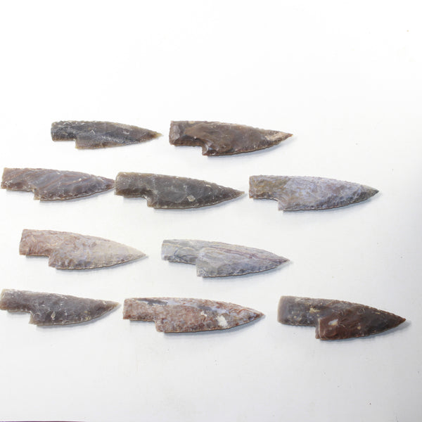 10 Stone Ornamental Knife Blades  #2937  Mountain Man Knife
