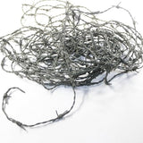 25 Yards of Leather Barbed Wire  Gray Color  #2562