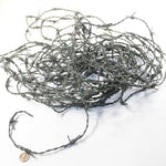 25 Yards of Leather Barbed Wire  Gray  Color  #2559