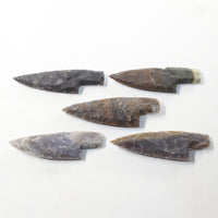 5 Stone Ornamental Knife Blades  #053-1  Mountain Man Knife