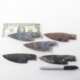 5 Stone Ornamental Knife Blades  #5935  Mountain Man Knife