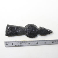 1 Obsidian Ornamental Tomahawk Head #3241  Ax Axe Hatchet
